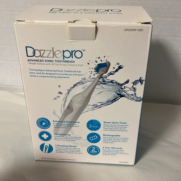 Dazzlepro advanced sonic toothbrush. New in box - Picture 3 of 10
